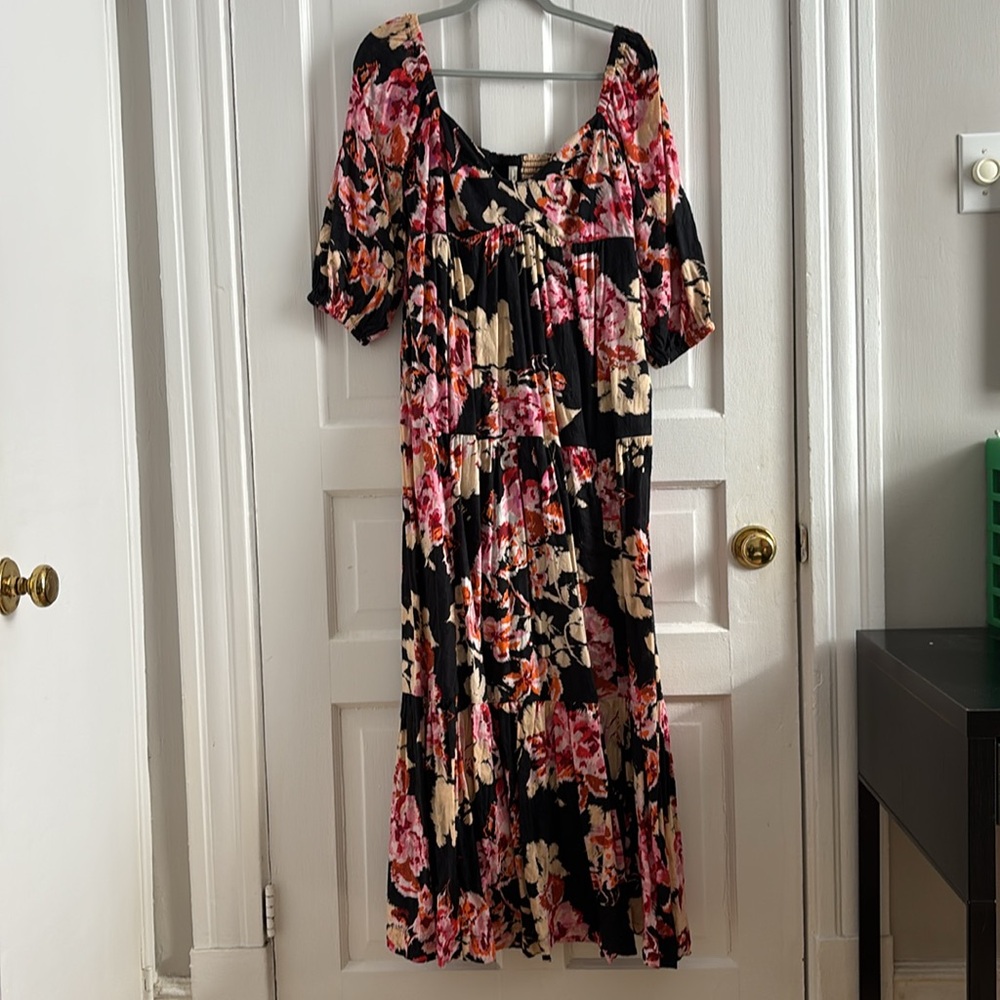 ANTHROPOLOGIE | Floral maxi dress